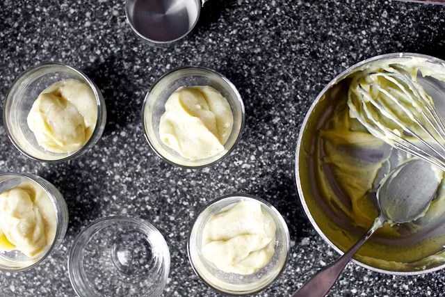 scooping into little cups