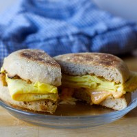 bodega-style egg and cheese sandwich