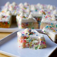 confetti party cake
